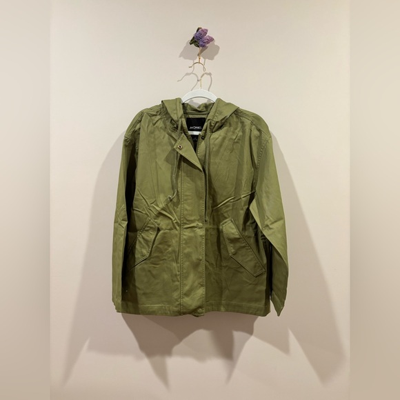 Monki Olive Green Hooded Jacket - Picture 1 of 7